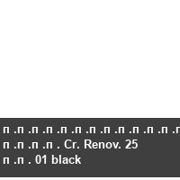 �������������� ���� Cr. Renov. 25 �� 01 black