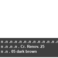 �������������� ���� Cr. Renov. 25 �� 05 dark brown