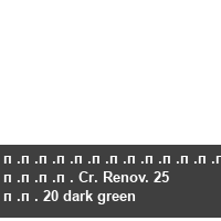 �������������� ���� Cr. Renov. 25 �� 20 dark green