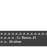 �������������� ���� Cr. Renov. 25 �� 24 silver