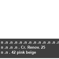 �������������� ���� Cr. Renov. 25 �� 42 pink beige