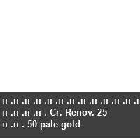 �������������� ���� Cr. Renov. 25 �� 50 pale gold
