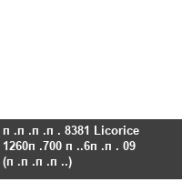 ���� 8381 Licorice 1260�700 �.6�� 09 (����.)