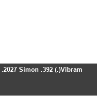 .2027 Simon .392 (.)Vibram